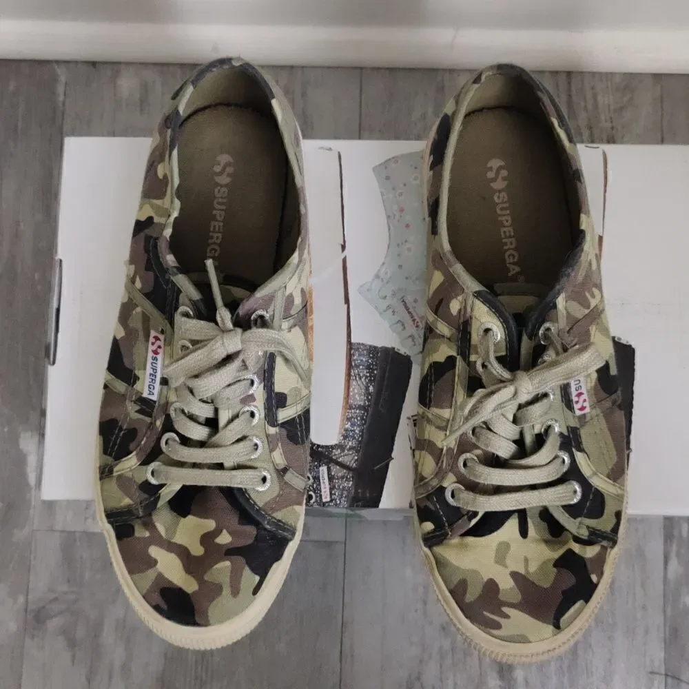 Superga camo sneakers